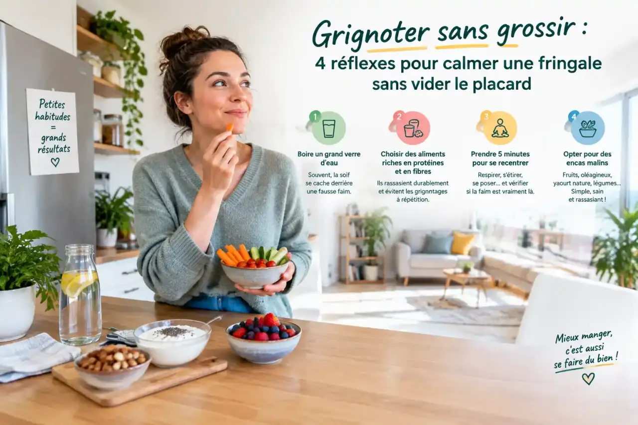 Grignoter sans grossir : 4 réflexes pour calmer une fringale sans vider le placard