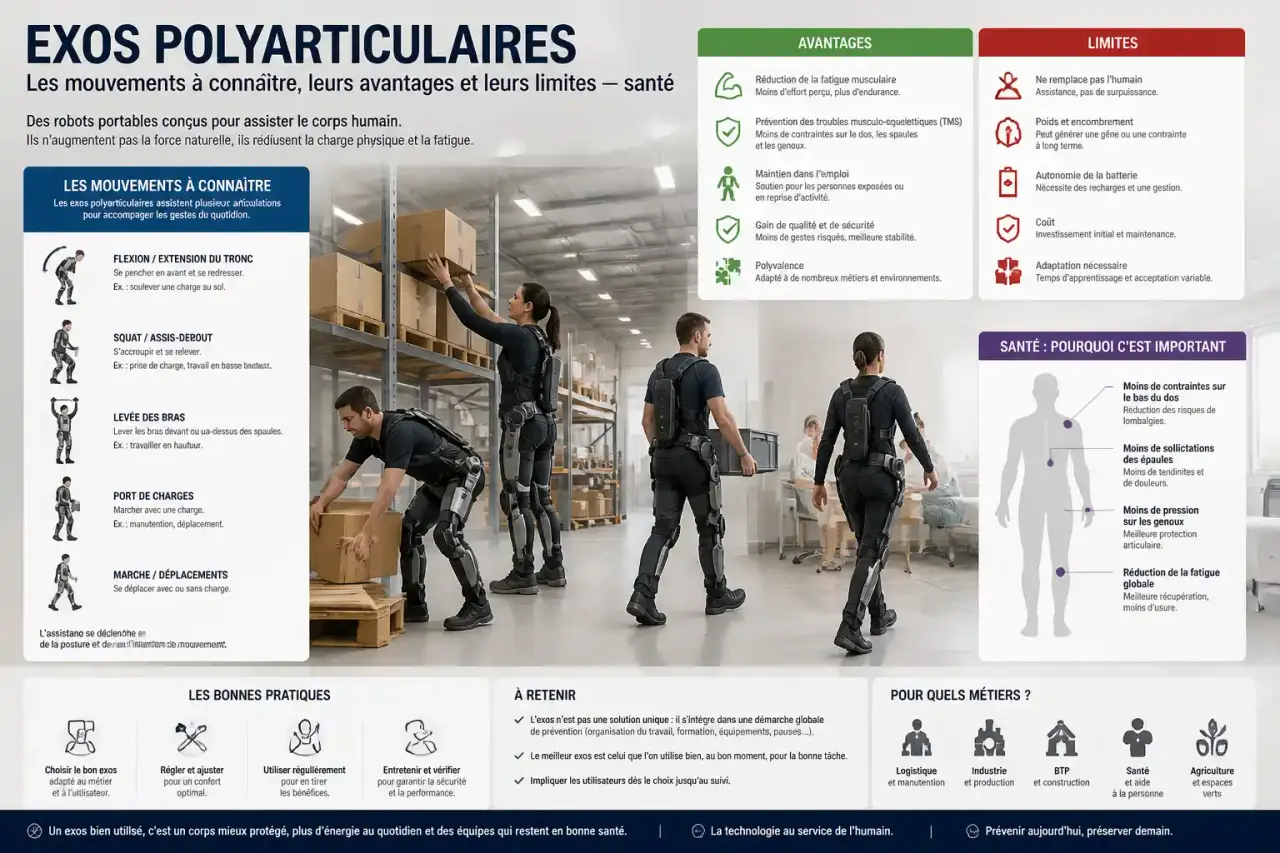 Exos polyarticulaires : les mouvements à connaître, leurs avantages et leurs limites