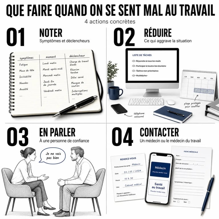 Mal être au travail que faire : étapes concrètes pour agir sans rester seul