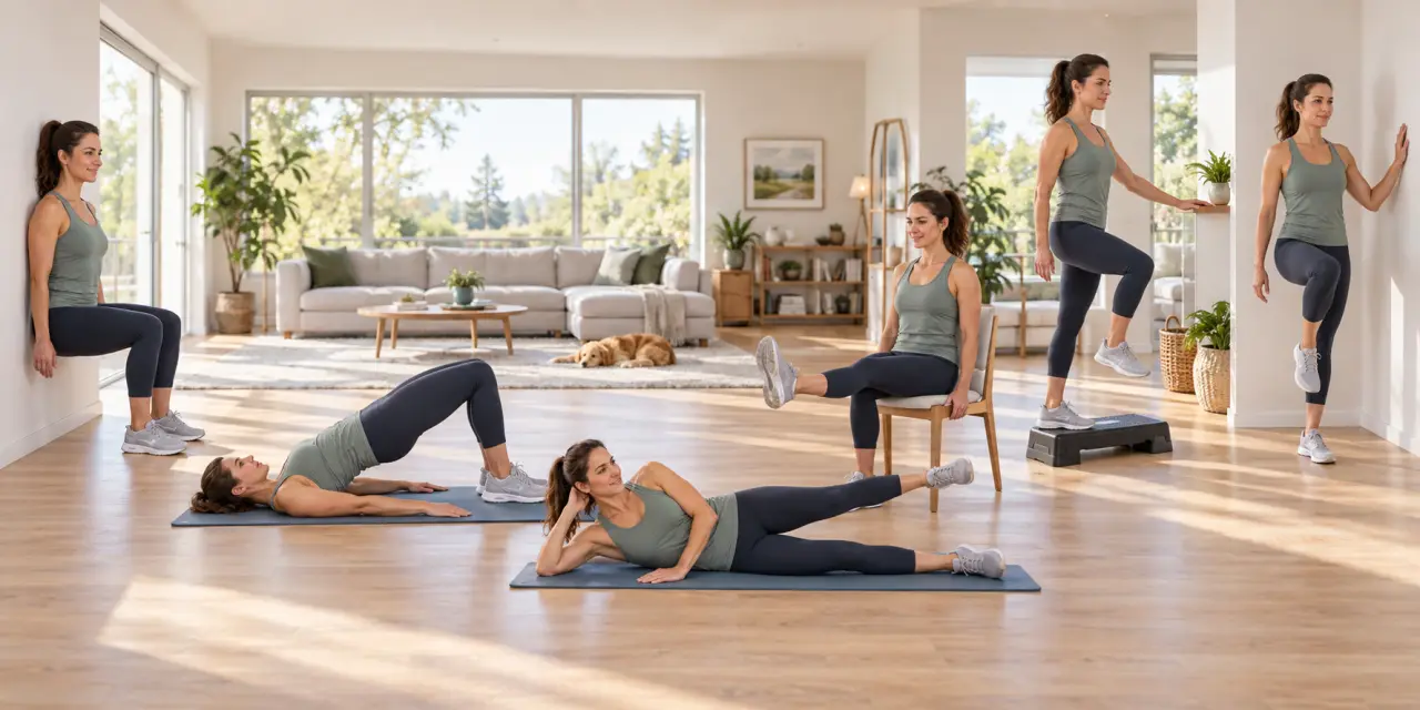 6 exercices à domicile pour stabiliser les genoux sans forcer