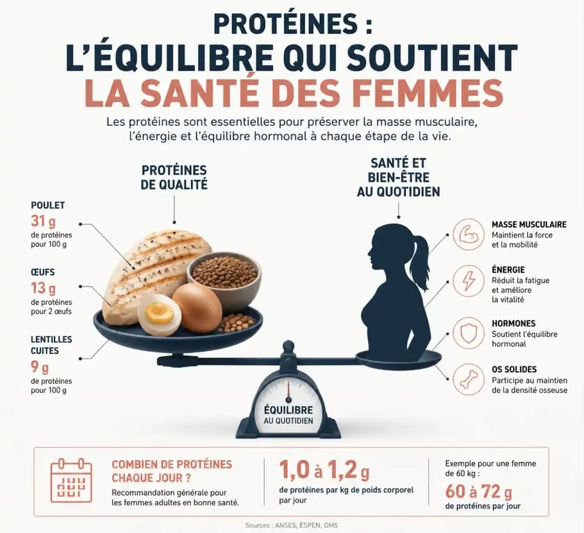 Calcul des protéines par jour pour une femme pour maigrir