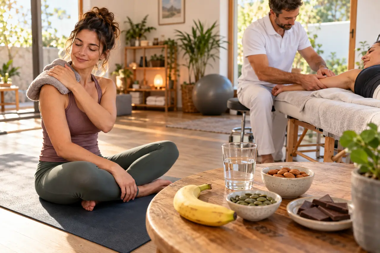 Décontractant musculaire naturel : chaleur, magnésium ou massage selon la douleur