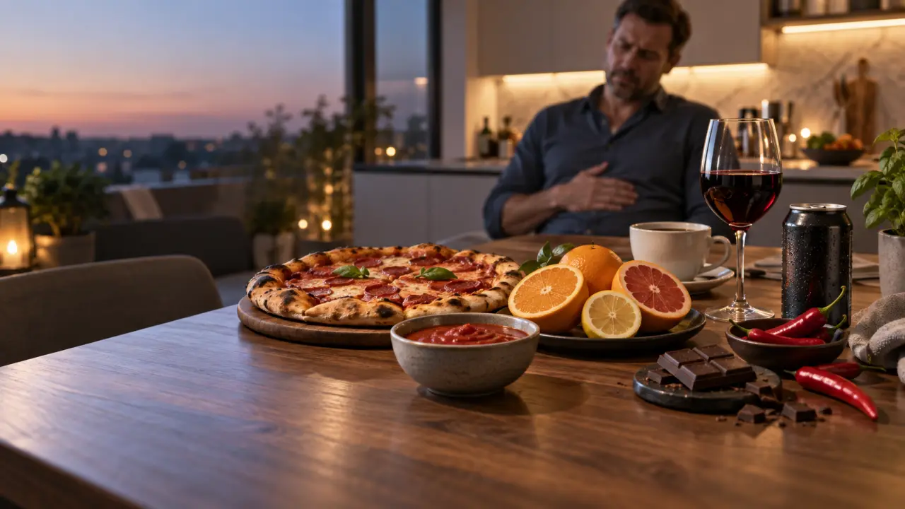 Le dîner peut aggraver le reflux : 8 aliments et boissons à tester à distance