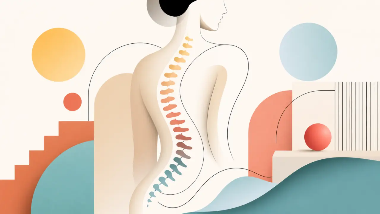 Illustration Bauhaus de la posture humaine et de formes géométriques