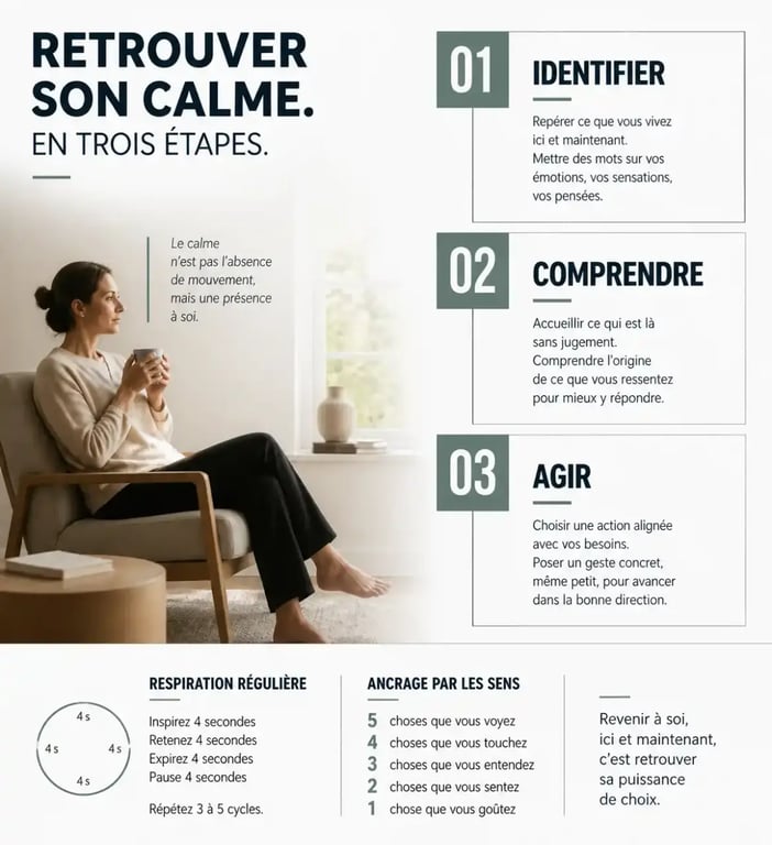 Comment gérer ses émotions avec les étapes identifier comprendre agir